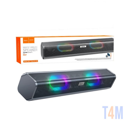 Altavoz Portátil Inalámbrico de Escritorio Hoco BS49 Dazzling sound 1800mAh Gris Metálico